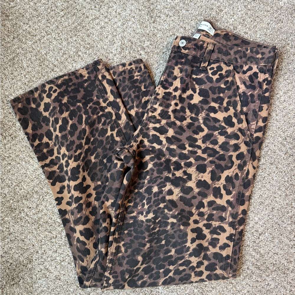 Abercrombie & Fitch Leopard Print Pants
